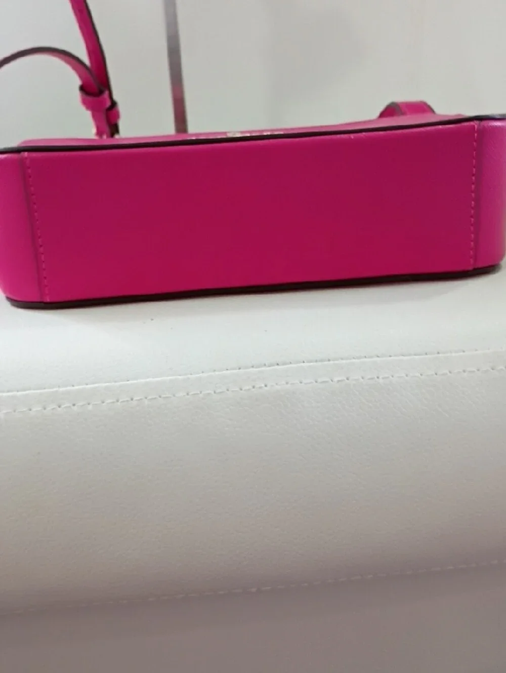 Kate Spade Staci Mini Saffiano Leather Hot Pink Crossbody Camera Bag